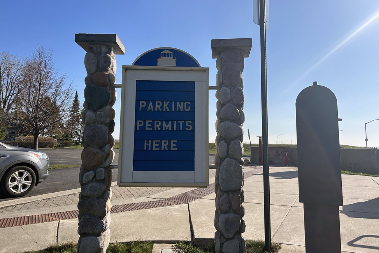 parking lot sign